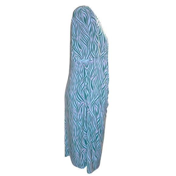 BLACK LABEL EVAN PICONE Women's Old Money Green & Black Zebra Print Dress- 16W - Picture 5 of 7